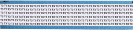 Solid Letters & Numbers Scored Wire Marker card, T3, Vinyl
