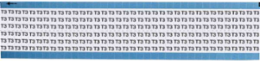 Solid Letters & Numbers Scored Wire Marker card, T3, Vinyl
