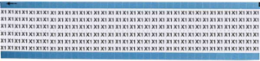 Solid Letters & Numbers Scored Wire Marker card, X1, Vinyl