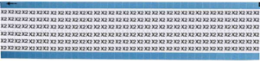 Solid Letters & Numbers Scored Wire Marker card, X2, Vinyl