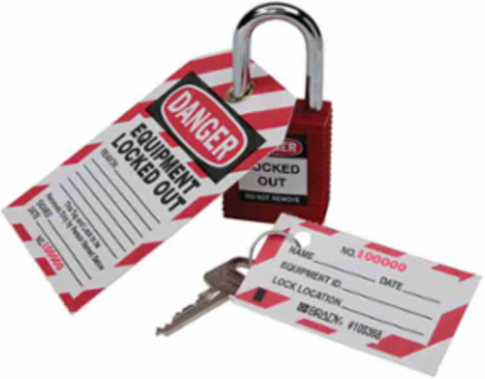 Lockout Tags: DANGER: EQUIPMENT LOCKED OUT…