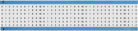 Wire Marker Card - Repositionable Vinyl Cloth, Legend 0 to 10