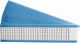 Wire Marker Card - Repositionable Vinyl Cloth, Legend 0 to 9