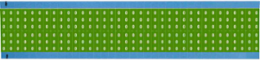 Solid Numbers Scored Wire Marker Card, 0, Cloth, White on Green