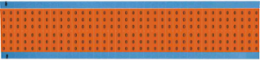 Solid Numbers Scored Wire Marker Card, 0, Cloth, Black on Orange