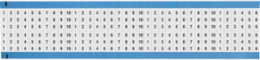 Wire Marker Card - Repositionable Vinyl Cloth, 1 to 10, Black on White