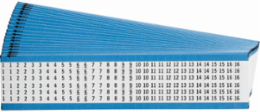 Wire Marker Card - Repositionable Vinyl Cloth, Legend 1 to 16, Consecutive Paired Numbers