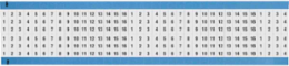 Wire Marker Card - Repositionable Vinyl Cloth, Legend 1 to 16, Black on White