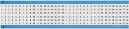 Wire Marker Card - Repositionable Vinyl Cloth, Legend 1 to 18