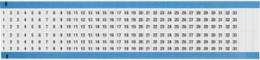 Wire Marker Card - Repositionable Vinyl Cloth, Legend 1 to 33, Black on White