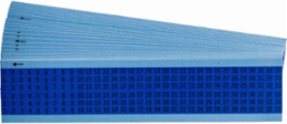Wire Marker Card - Repositionable Vinyl Cloth, Legend 1 to 33, Black on Blue