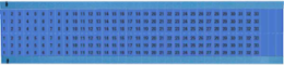 Wire Marker Card - Repositionable Vinyl Cloth, Legend 1 to 33, Blue on Black