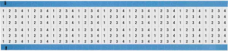 Wire Marker Card - Repositionable Vinyl Cloth, 1 to 4, Black on White