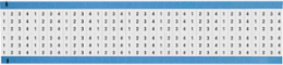 Wire Marker Card - Repositionable Vinyl Cloth, 1 to 4, Black on White