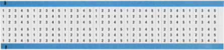 Wire Marker Card - Repositionable Vinyl Cloth, 1 to 5, Black on White