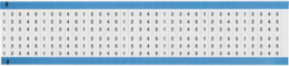 Wire Marker Card - Repositionable Vinyl Cloth, 1 to 5, Black on White