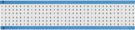 Wire Marker Card - Repositionable Vinyl Cloth, 1 to 8, Black on White