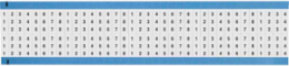 Wire Marker Card - Repositionable Vinyl Cloth, 1 to 8, Black on White