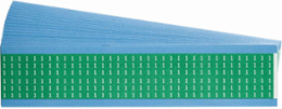 Numbers on Color Backgrounds Wire Markers, 1.5" H, Pack of 25 Cards, White on Green