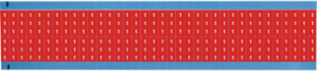 Solid Numbers Scored Wire Marker Card, 1, Cloth, White on Red
