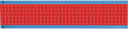 Solid Numbers Scored Wire Marker Card, 1, Cloth, White on Red