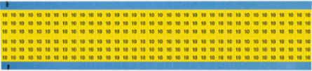Solid Numbers Scored Wire Marker Card, 10, Cloth
