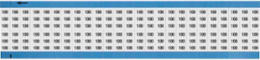Solid Numbers Scored Wire Marker Card, 100, Black on White