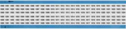 Wire Marker Card - Repositionable Vinyl Cloth, Legend 1000 to 1024