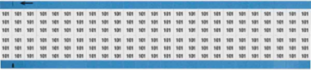 Solid Numbers Scored Wire Marker Card, 101, Black on White