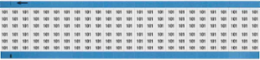 Solid Numbers Scored Wire Marker Card, 101, Black on White