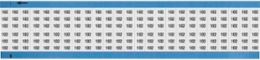 Solid Numbers Scored Wire Marker Card, 102, Black on White