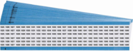 Wire Marker Card - Repositionable Vinyl Cloth, Legend 1025 to 1049