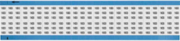 Solid Numbers Scored Wire Marker Card, 103, Black on White