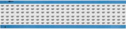 Solid Numbers Scored Wire Marker Card, 107, Black on White