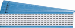 Wire Marker Card - Repositionable Vinyl Cloth, Legend 1075 to 1099