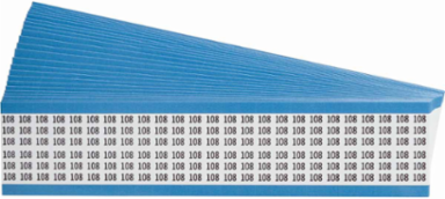 Wire Marker Card - Repositionable Vinyl Cloth, Legend 108