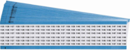 Wire Marker Card - Repositionable Vinyl Cloth, Legend 1125 to 1149