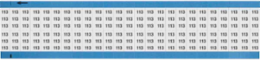 Solid Numbers Scored Wire Marker Card, 113, Black on White