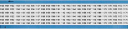 Wire Marker Card - Repositionable Vinyl Cloth, Legend 1150 to 1174