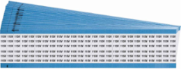 Wire Marker Card - Repositionable Vinyl Cloth, Legend 115V