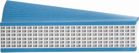 Wire Marker Card - Repositionable Vinyl Cloth, Legend 118