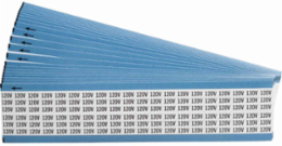 Wire Marker Card - Repositionable Vinyl Cloth, Legend 120V