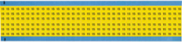 Solid Numbers Scored Wire Marker Card, 15, Cloth