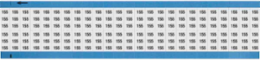 Solid Numbers Scored Wire Marker Card, 155, Black on White