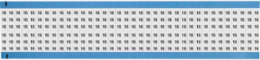 Solid Numbers Scored Wire Marker Card, 16, Black on White