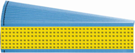 Numbers on Color Backgrounds Wire Markers, Legend 16