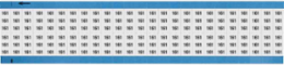 Solid Numbers Scored Wire Marker Card, 161, Black on White
