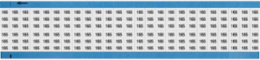 Solid Numbers Scored Wire Marker Card, 165, Black on White