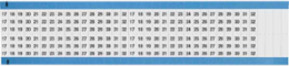 Wire Marker Card - Repositionable Vinyl Cloth, Legend 17 to 32, Black on White