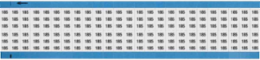 Solid Numbers Scored Wire Marker Card, 185, Black on White